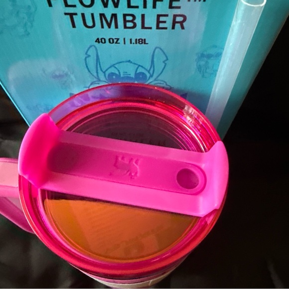 New Stitch Character Laser Engraved Stanley 40oz Hot Pink Quencher H2.0 Tumbler - Picture 6 of 7